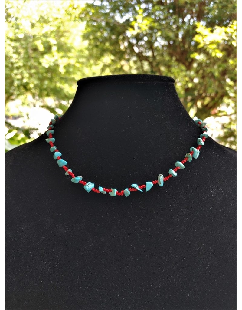 Necklace - Santa Ana, Red Cord