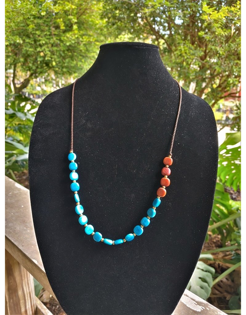 Necklace - Two Tone Tagua