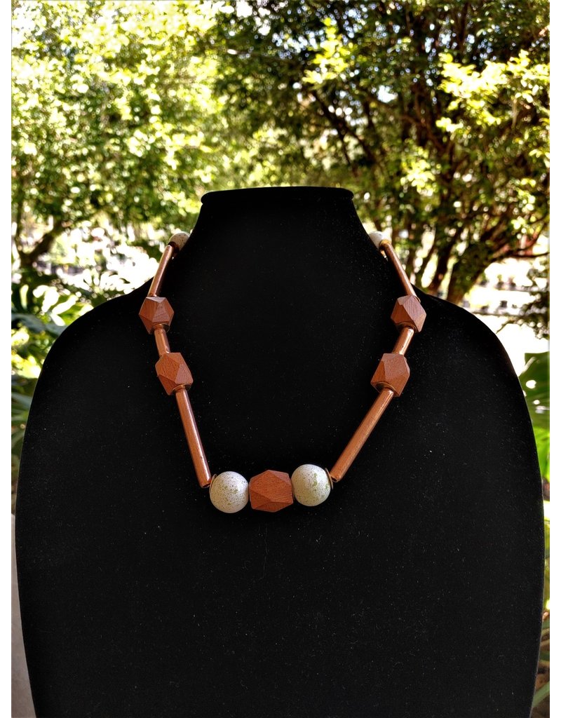Necklace - Copper and Clay