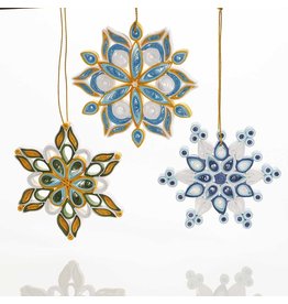 serrv Ornament - Quilled Snowflake