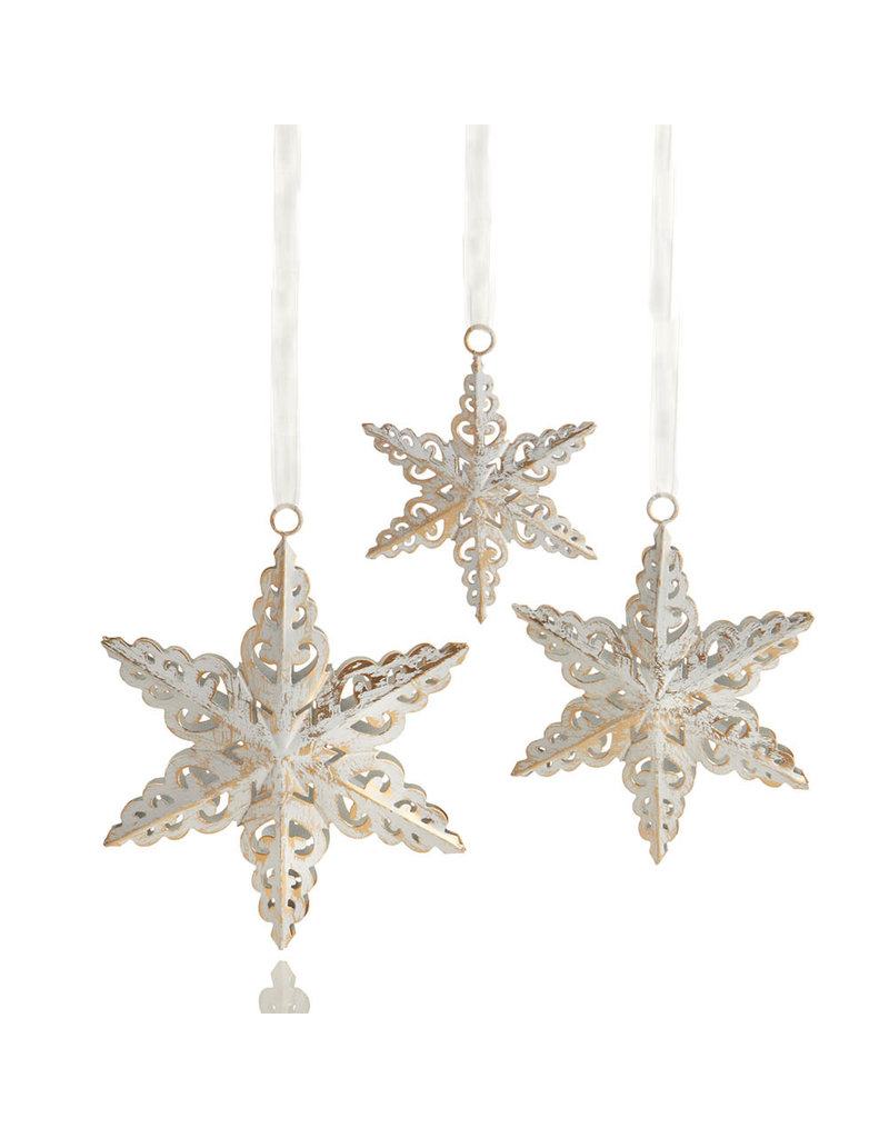 Ornament - Antique White Snowflake