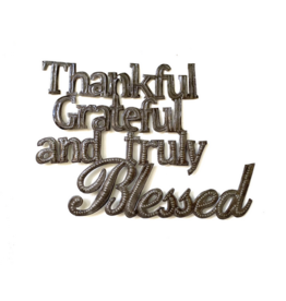 Wall Hanging - Thankful Grateful and Truly Blessed