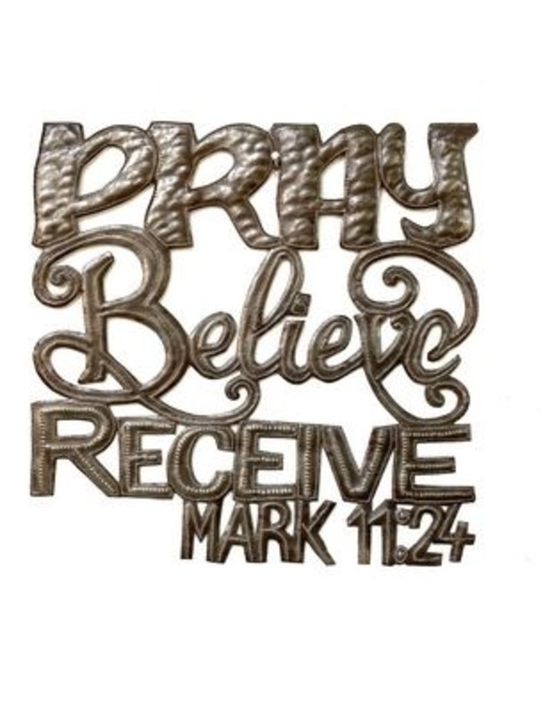 Wall hanging - Pray Believe Receive