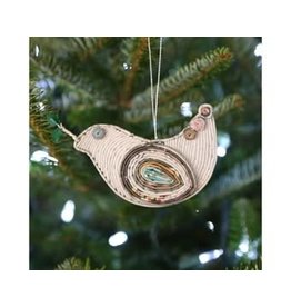 Ornament - Peace for Earth, Recycled Paper Dove