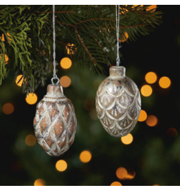 Ornament - Silver Foil Pinecone