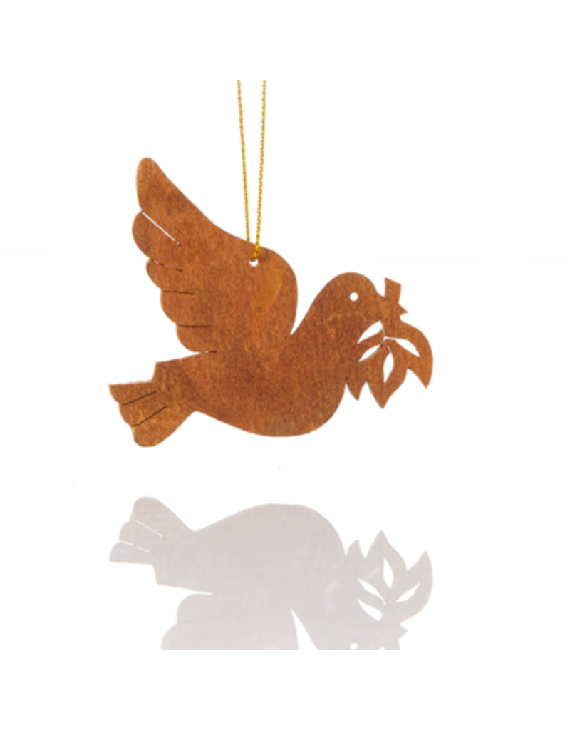 Ornament - Cinnamon Bark Peace Dove