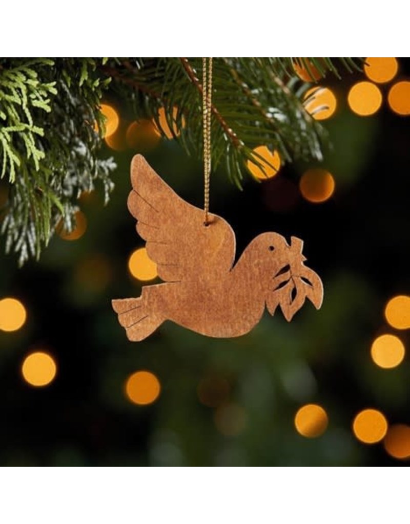 Ornament - Cinnamon Bark Peace Dove