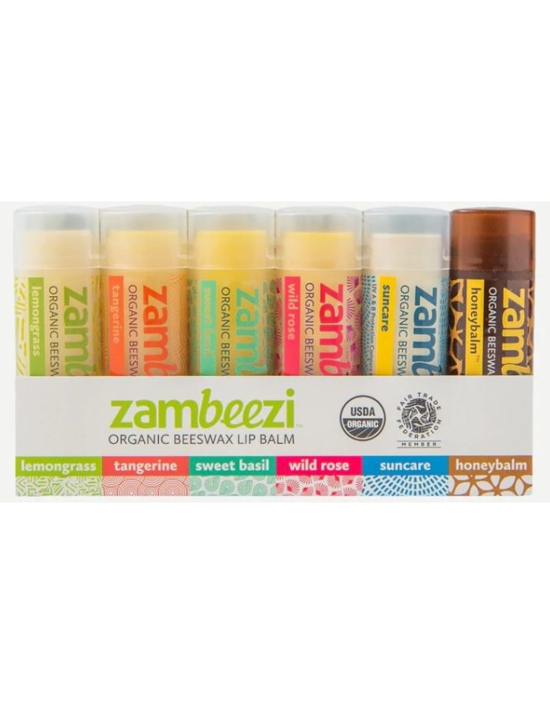 Zambeezi Lip Balm - Variety 6-Pack