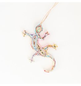 Ornament - Recycled Paper  Gecko