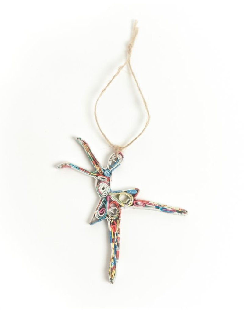 Ornament - Recycled Paper Ballerina