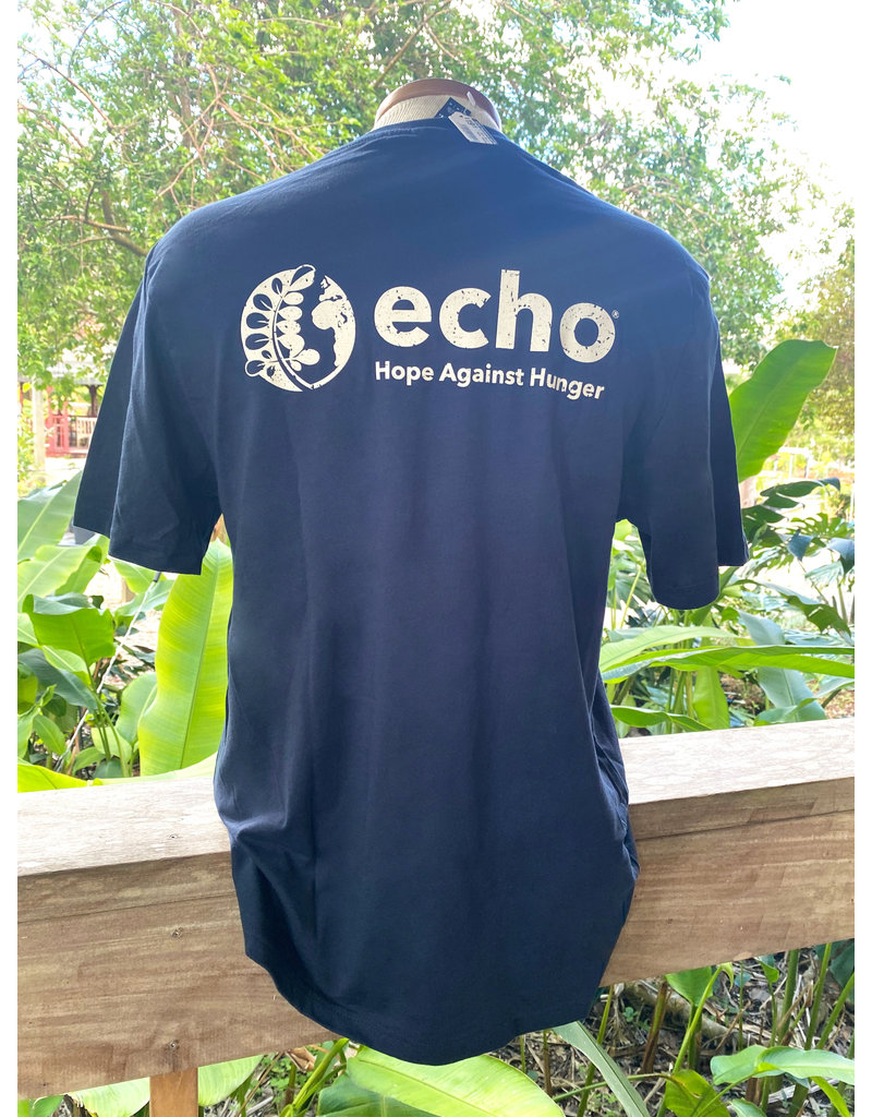 ECHO T-shirt - Men's Crew Neck - Navy, Small