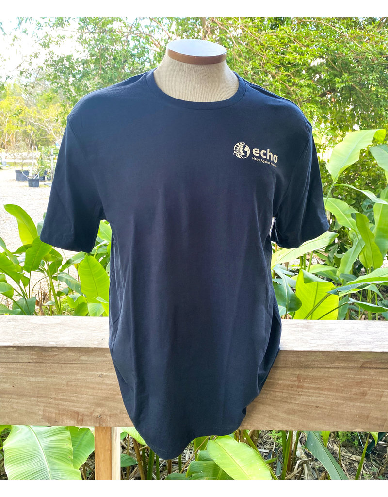 ECHO T-shirt - Men's Crew Neck - Navy, Small