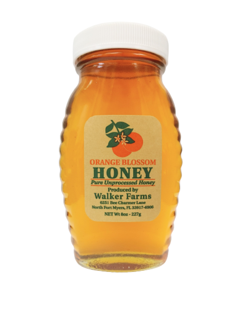 Honey - Orange Blossom, 8oz Glass