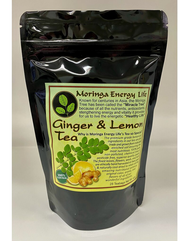 Moringa Tea - Ginger and Lemon (Bag- Moringa Energy Life)