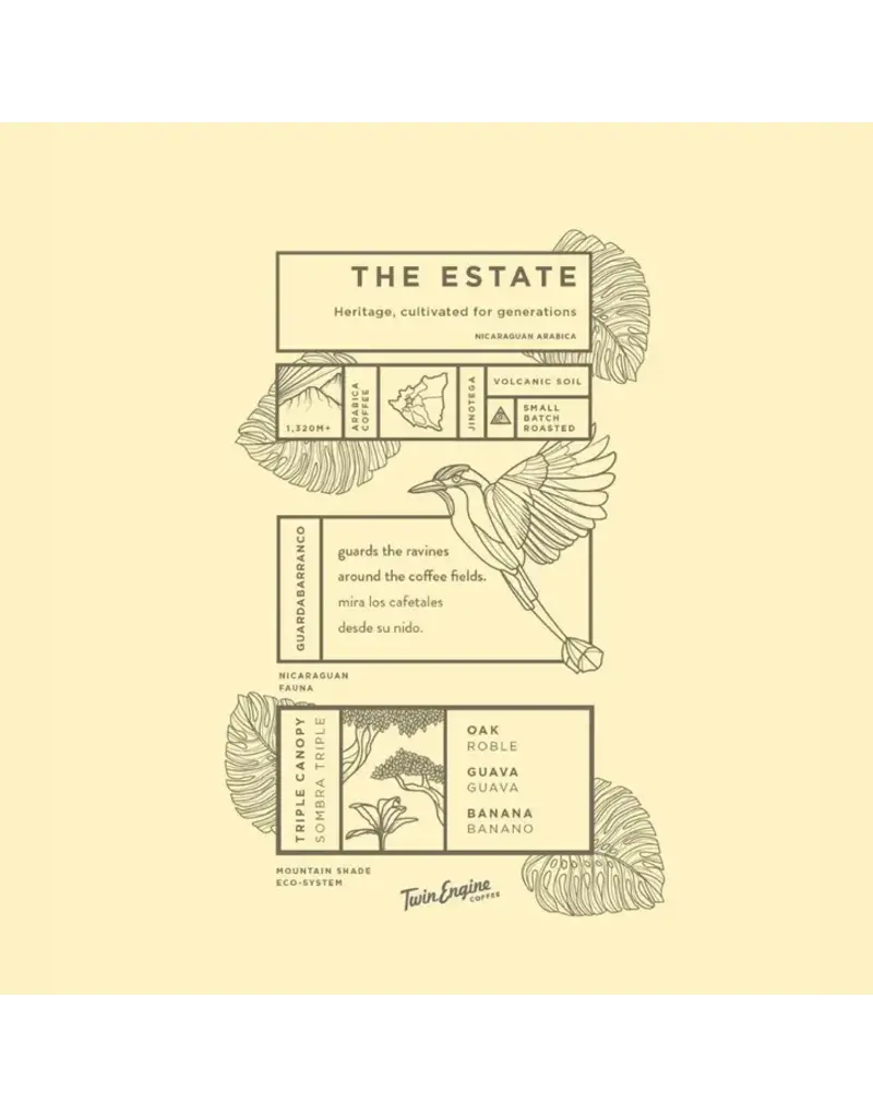 Twin Engine Coffee Twin Engine Coffee The Estate from the Source Dark Roast Whole Bean