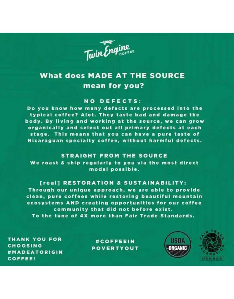 Twin Engine Coffee Twin Engine Coffee The Estate from the Source Breakfast Ground