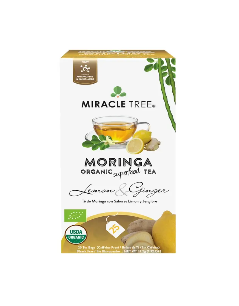 miracle tree Moringa Tea - Organic Lemon & Ginger