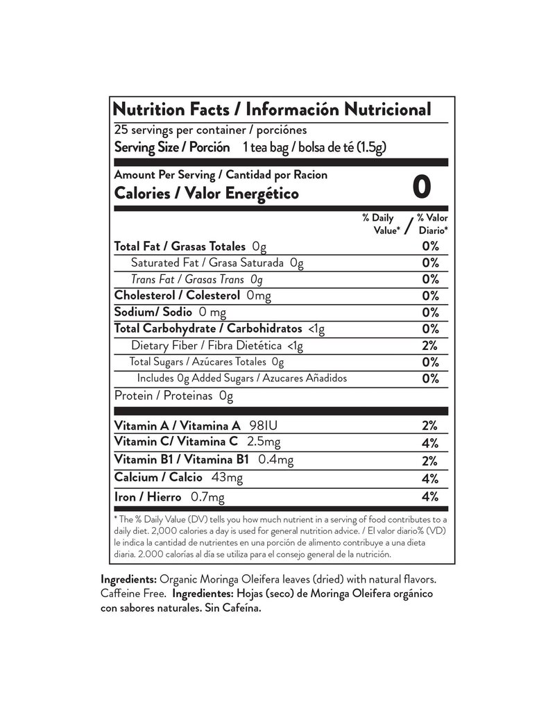 miracle tree Moringa tea - Organic Blueberry