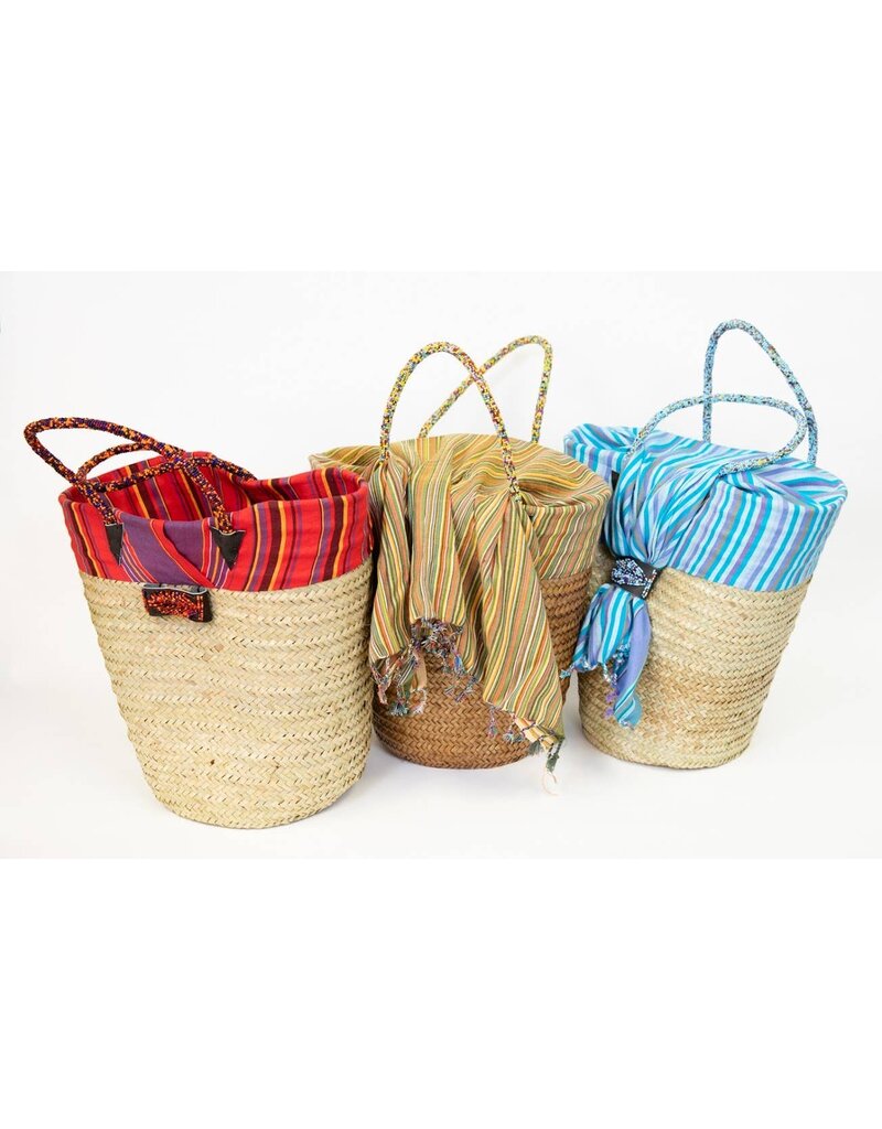 Gitzell Tote Basket with Fabric