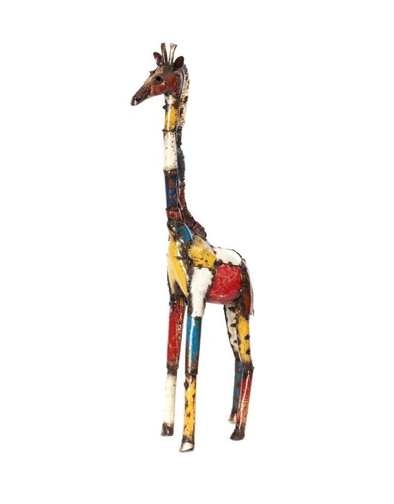 Swahill / Faire Recycled oil drum Giraffe