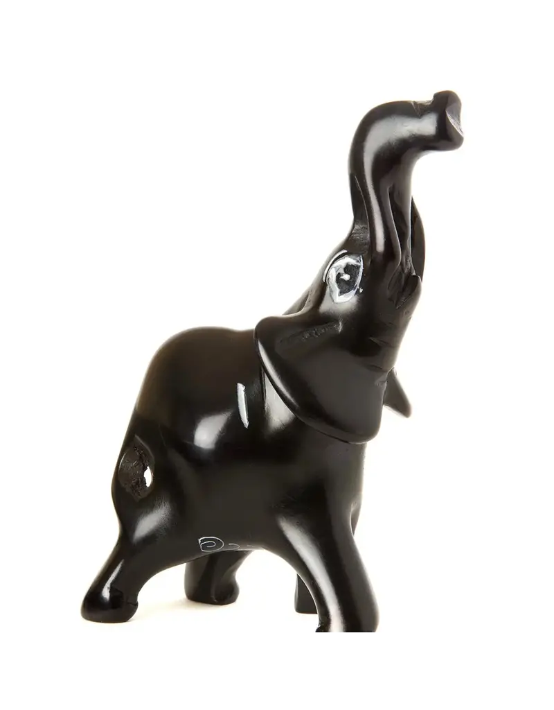 Swahill / Faire Soapstone Trumpeting Elephant