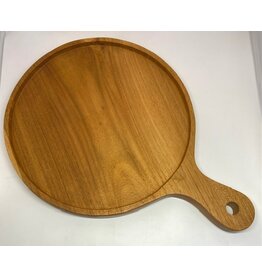 rainforest bowls 12 inch Teak Wood Pizza Board