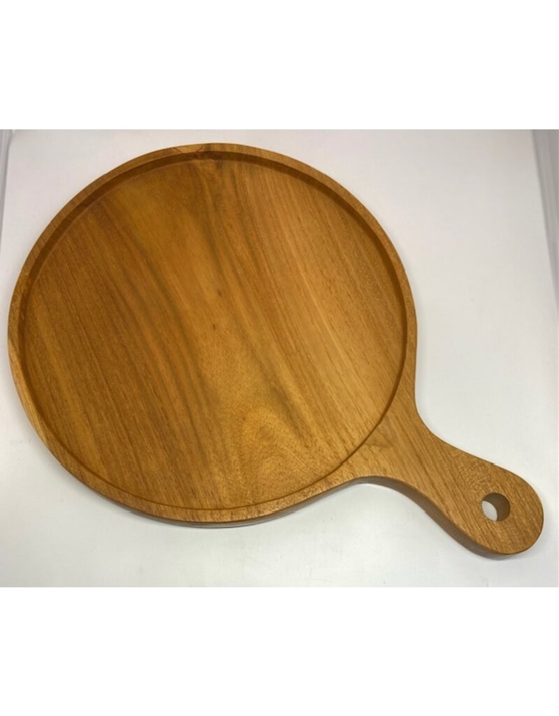 rainforest bowls 12 inch Teak Wood Pizza Board