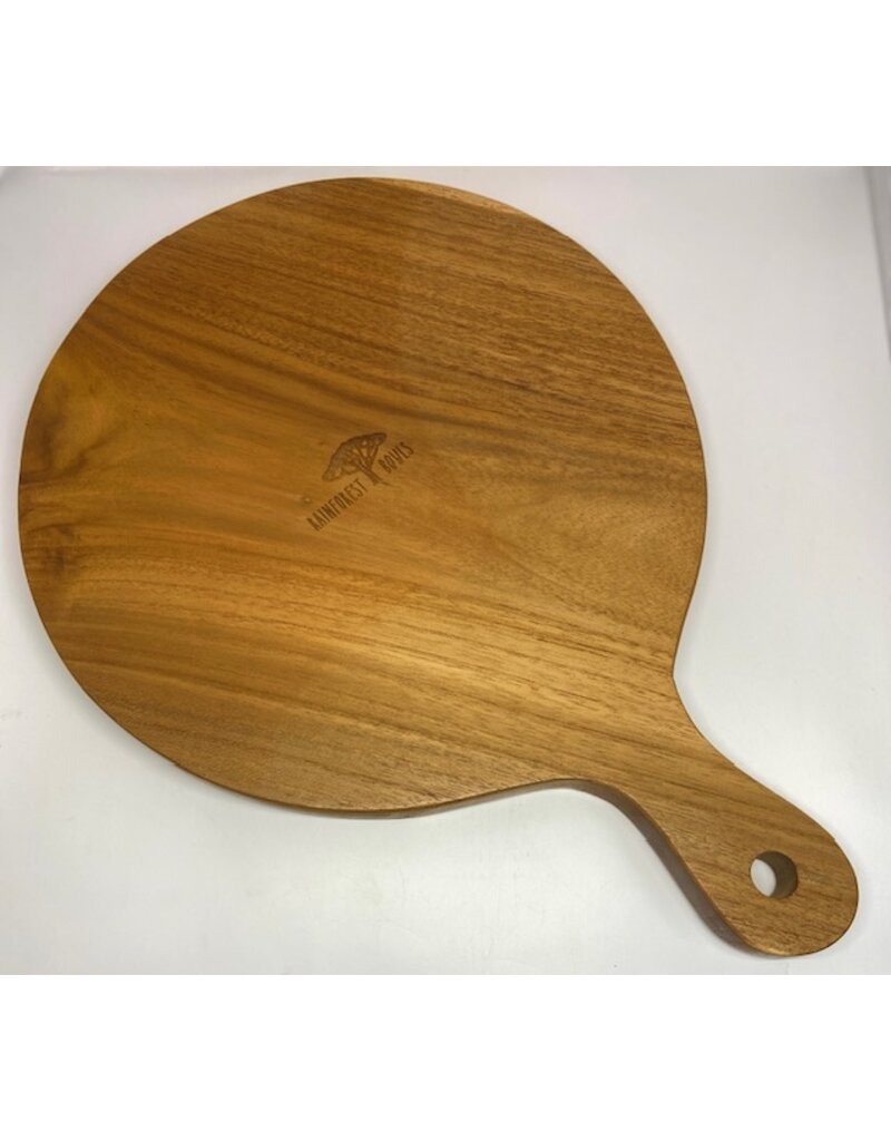 rainforest bowls 12 inch Teak Wood Pizza Board