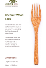 rainforest bowls Coconut Wood Fork