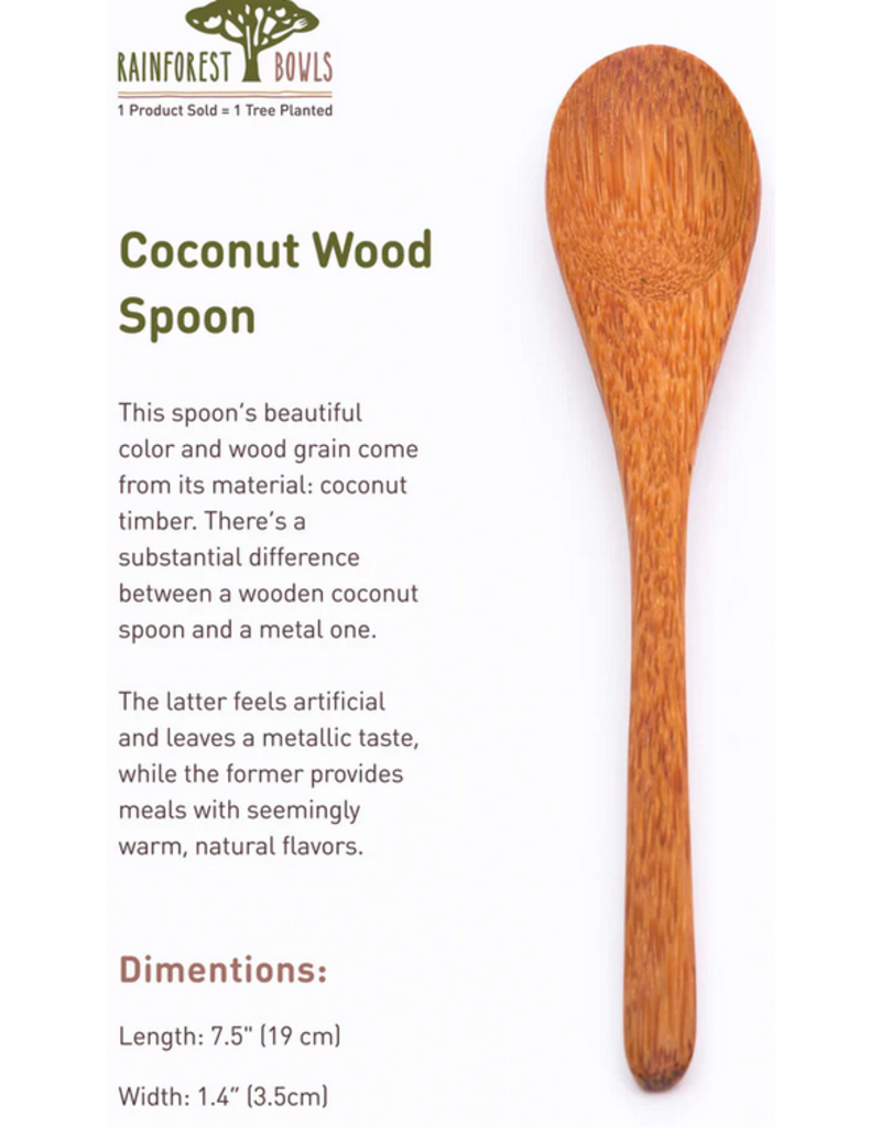 rainforest bowls Coconut Wood Spoon