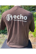 T-Shirt ECHO Retro - Espresso, Extra Large