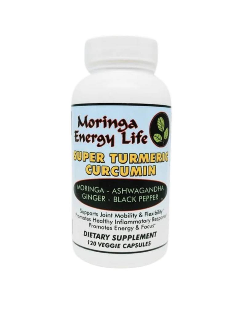 Moringa Energy Life Moringa Capsules - Super Turmeric Curcumin, 120 count Organic