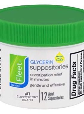 FLEET FLEET- Glycerin 12 suppositories