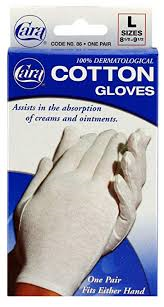 CARA CARA- Cotton Gloves Size L One Pair