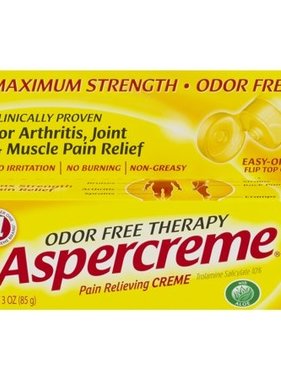 CHATTEM ASPERCREME- Odor Free Therapy Pain Relieving Creme 141.7g.