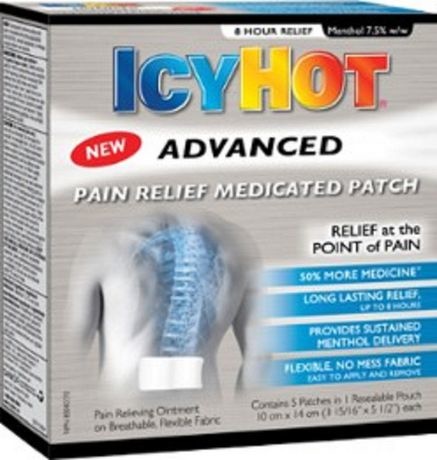 CHATTEM ICY HOT- Pain Relief Patch Advanced Relief 5 Patches