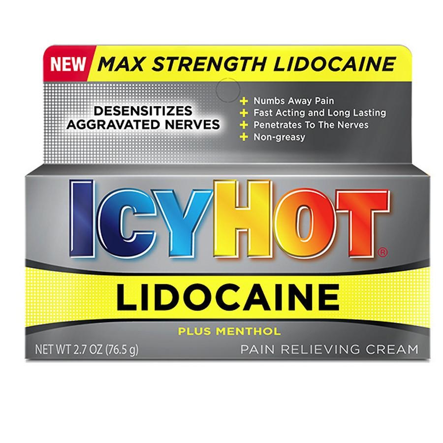 CHATTEM ICY HOT- Lidocaine 4% Pain Relieving Cream 76,5 g
