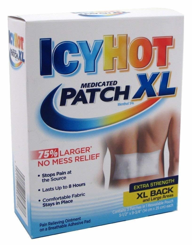 CHATTEM ICY HOT- Medicated Patch XL 3 Patches