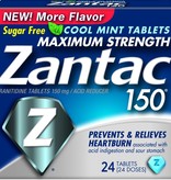 BOEHRINGER INGELHEIM ZANTAC- Maximum Strength 150 mg Cool Mint 24 tablets