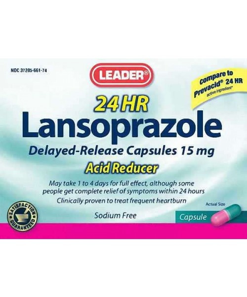 LEADER LDR- Lansoprazole 24h 14 Capsules