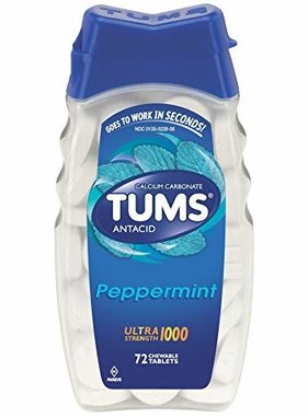 GSK CONSUMER HEALTHCARE TUMS- Antacid Mint 72 Chewable tablets