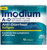 JOHNSON AND JOHNSON IMODIUM A-D Anti-Diarrheal 12 Softgels