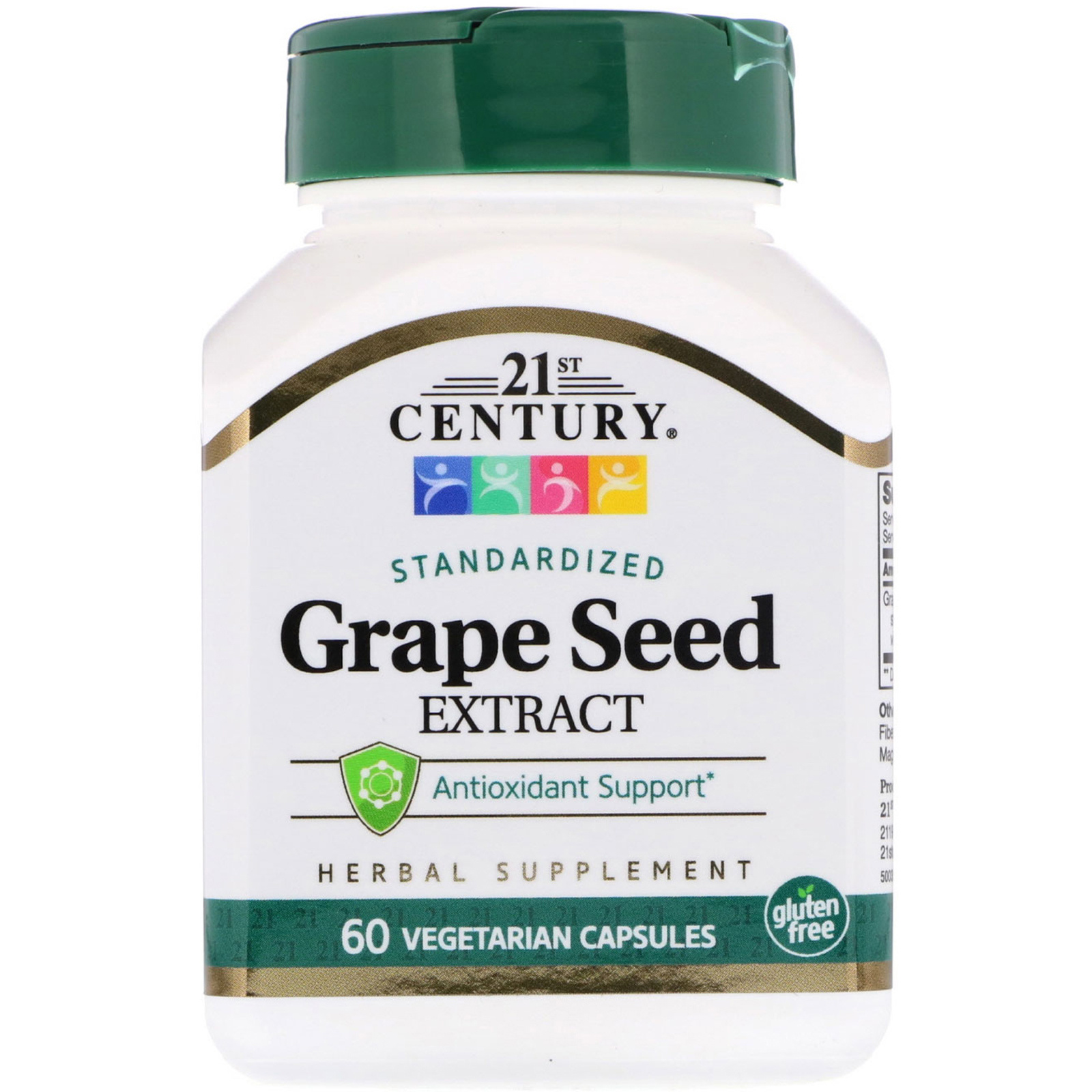 21  ST CENTURY HEALTHCARE GRAPE SEED-Antioxidant Support 60 capsules