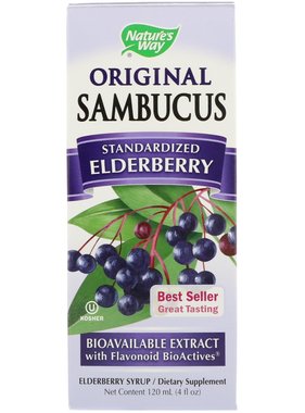 NATURE'S WAY SAMBUCUS-Organic Elderberry 120 ml