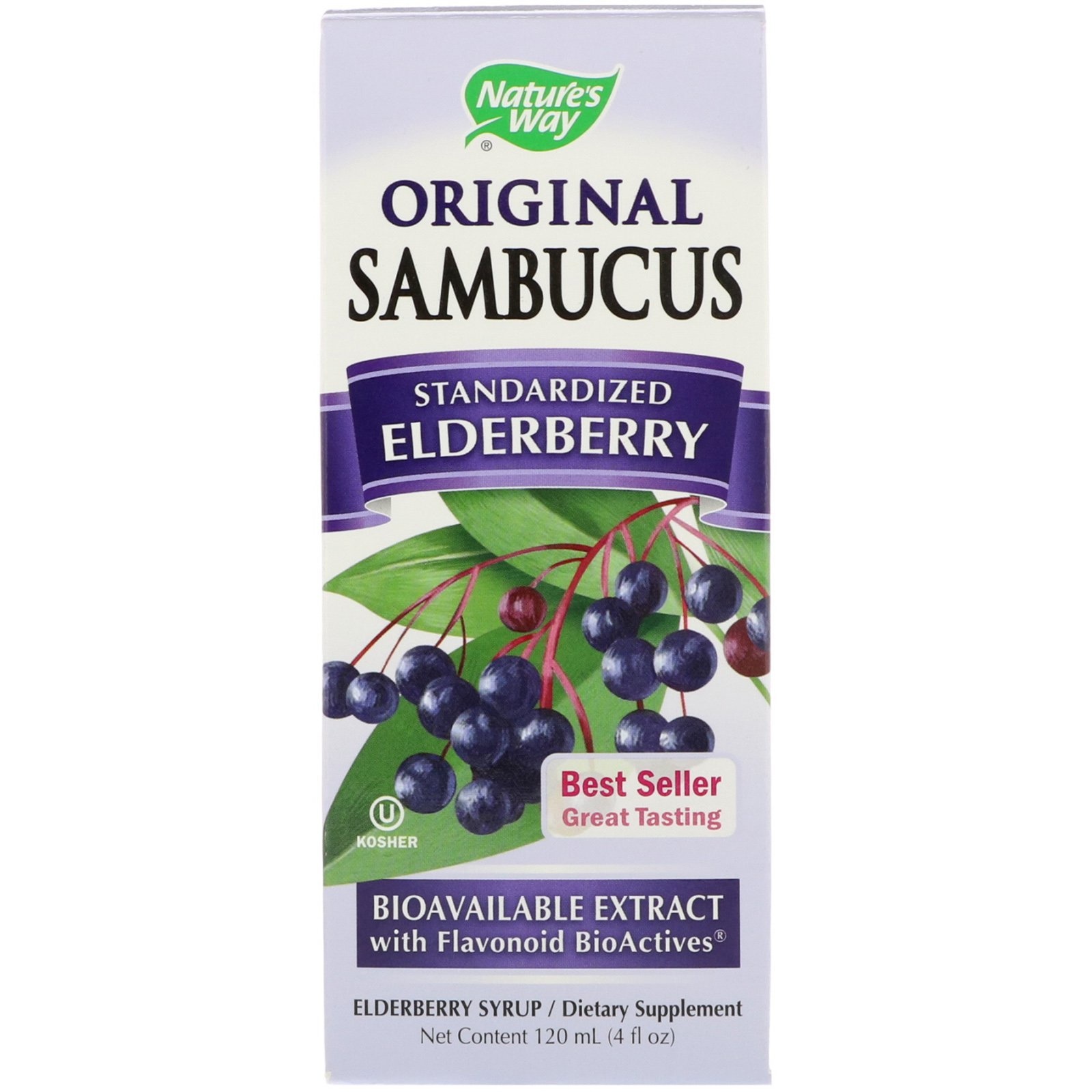 NATURE'S WAY SAMBUCUS-Organic Elderberry 120 ml