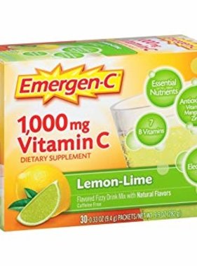 ALACER CORP EMERGEN C-Lemon Lime 30 packets