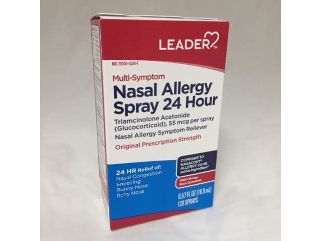 LEADER LEADER- Multi-Symptom Nasal Allergy Spray 24 Hour 120 Sprays
