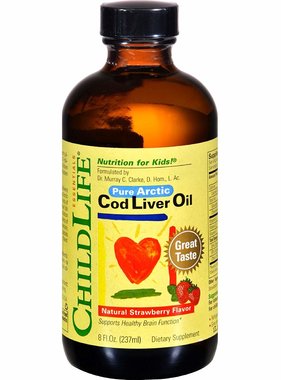 CHILD LIFE CHILDLIFE-  Pure Arctic Cod Liver Oil Natural Strawberry Flavor 8 fl.oz.