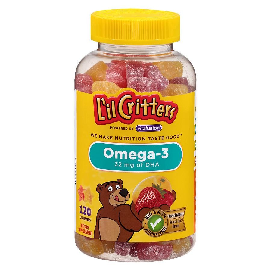 CHURCH&DWIGHT Co LIL CRITTERS-Omega 3 60 gummies