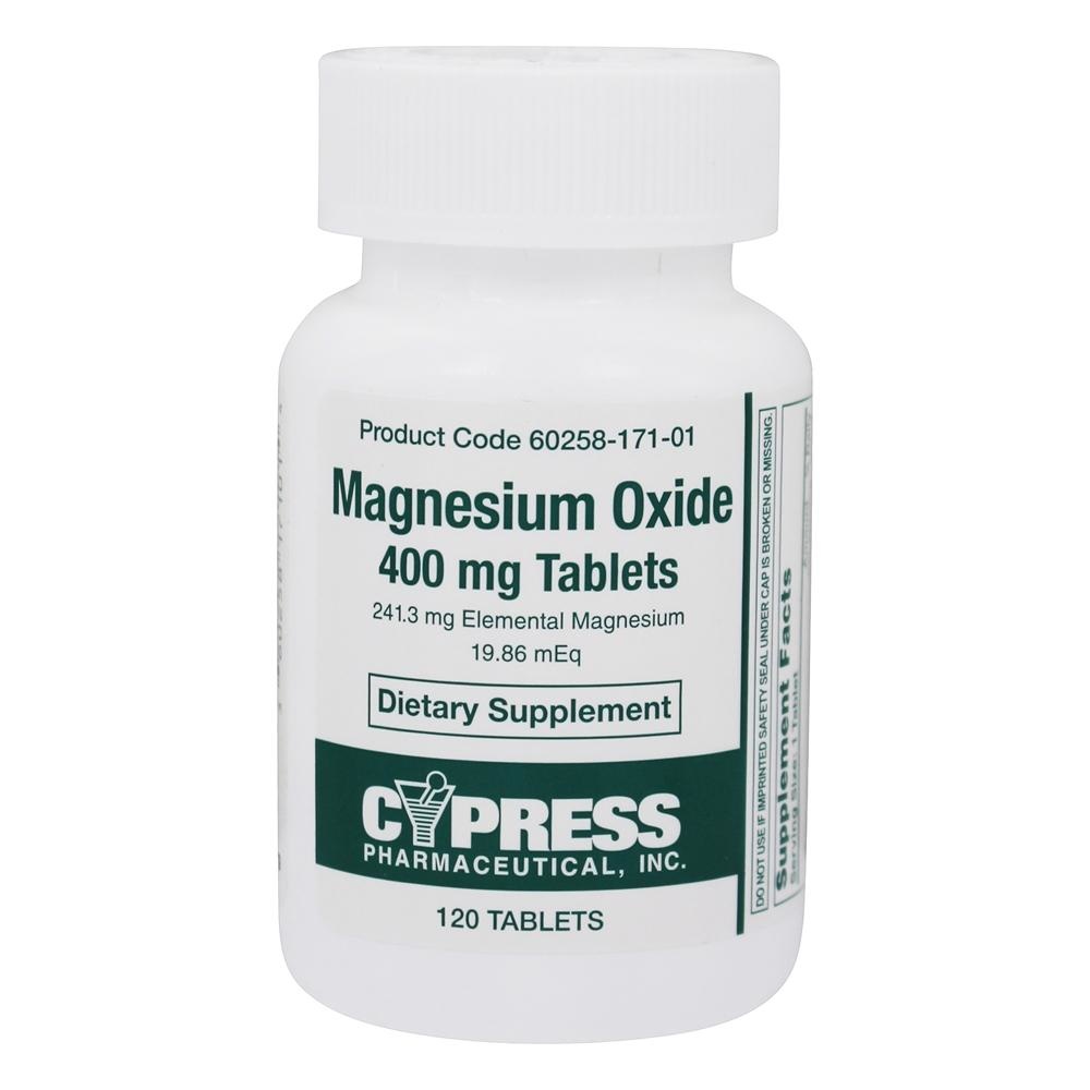 CYPRESS PHARMACEUTICAL MAGNESIUM OXIDE-400 mg 120 tablets